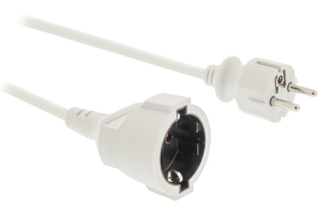Jipy Kouml;Nig EC103F1WH Câble d'extension d'alimentation 3M H05VV-F 3G1.5 IP20 Blanc