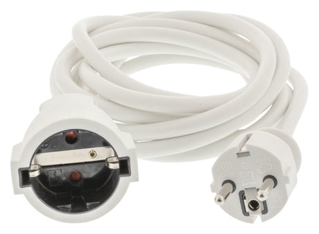 Jipy Kouml;Nig EC103F1WH Câble d'extension d'alimentation 3M H05VV-F 3G1.5 IP20 Blanc