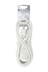 Jipy Kouml;Nig EC103F1WH Câble d'extension d'alimentation 3M H05VV-F 3G1.5 IP20 Blanc
