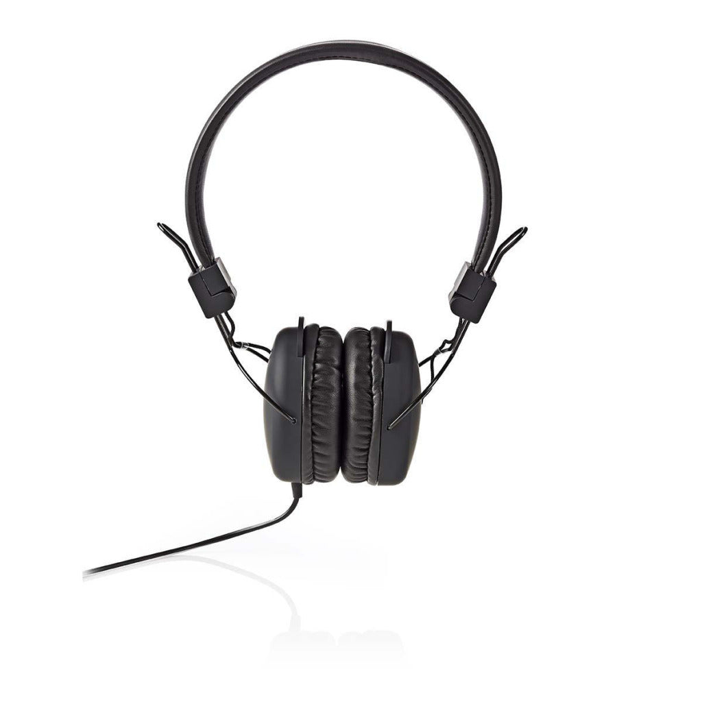 Cuffie Nedis HPWD1100BK con cavo rotondo pieghevole on-ear cavo Black