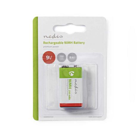 Nedis banm9hf91b batterie nimh rechargeable e-block 8,4 v 250 mah blister