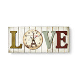 Nedis clwww001wdl40 Wood Stil Wall Clock an der Lëscht Model # 039; Léift # 039;