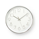 NEDIS CLWA015PC30SR Rund väggklockdiameter 30 cm Vit silver