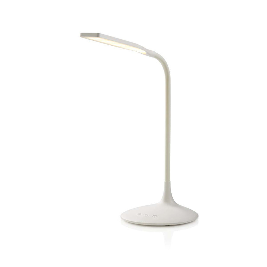 Nedis LTLG3M1WT2 Lampe de table LED à intensité variable Commande tactile 3 modes d'éclairage Batterie rechargeable 250 lm