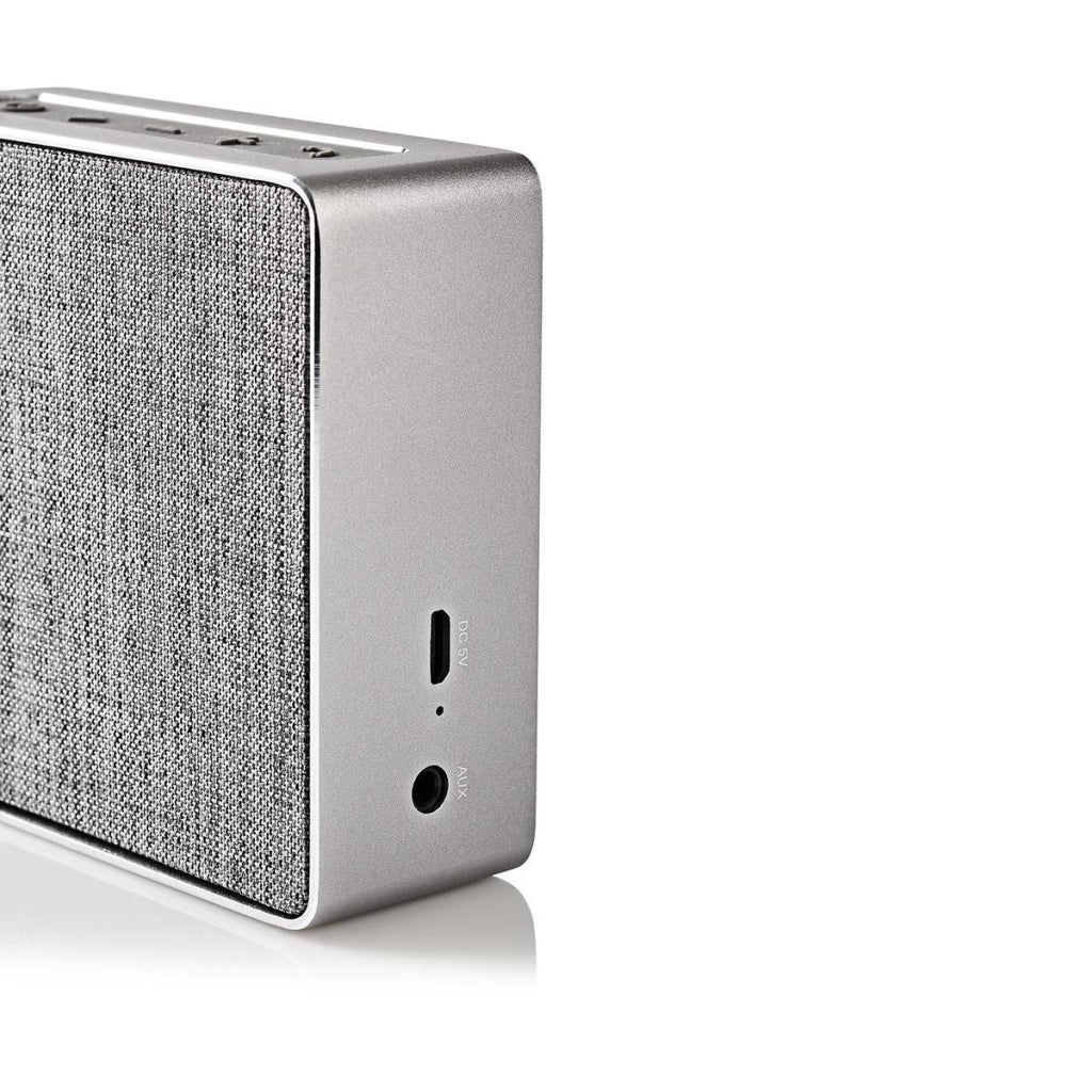 NEDIS SPBT1002GY Zvočnik z Bluetooth® 15 W kovinsko oblikovanje Gunmetal