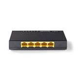 Nedis NSWH5P100BK Networkswitch 5 portů 1 Gbps LED indikátor světla