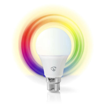 Nedis wifilw10wtb22 ampoule LED intelligente wi-fi blanc chaud à froid b22