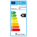 Nedis wifilw10wtb22 ampoule LED intelligente wi-fi blanc chaud à froid b22