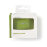Nedis spbtav01gn haut-parleur avec bluetooth® 9 w maximum 3 heures d'autonomie de lecture vert