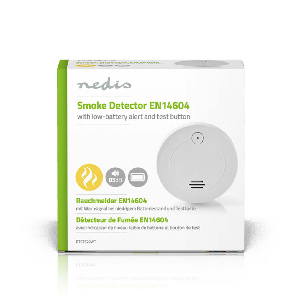 Nedis DTCTS20WT Smoke Detector EN14604 Batteriindikator