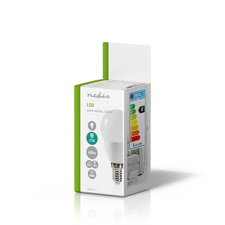 Nedis ledbe14g452 lampe led e14 g95 5,8 w 470 lm