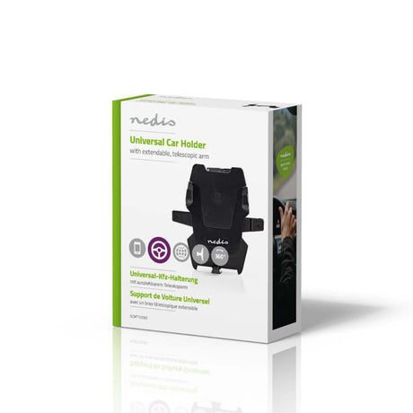 Nedis scmt100bk support de smartphone pour la voiture universel