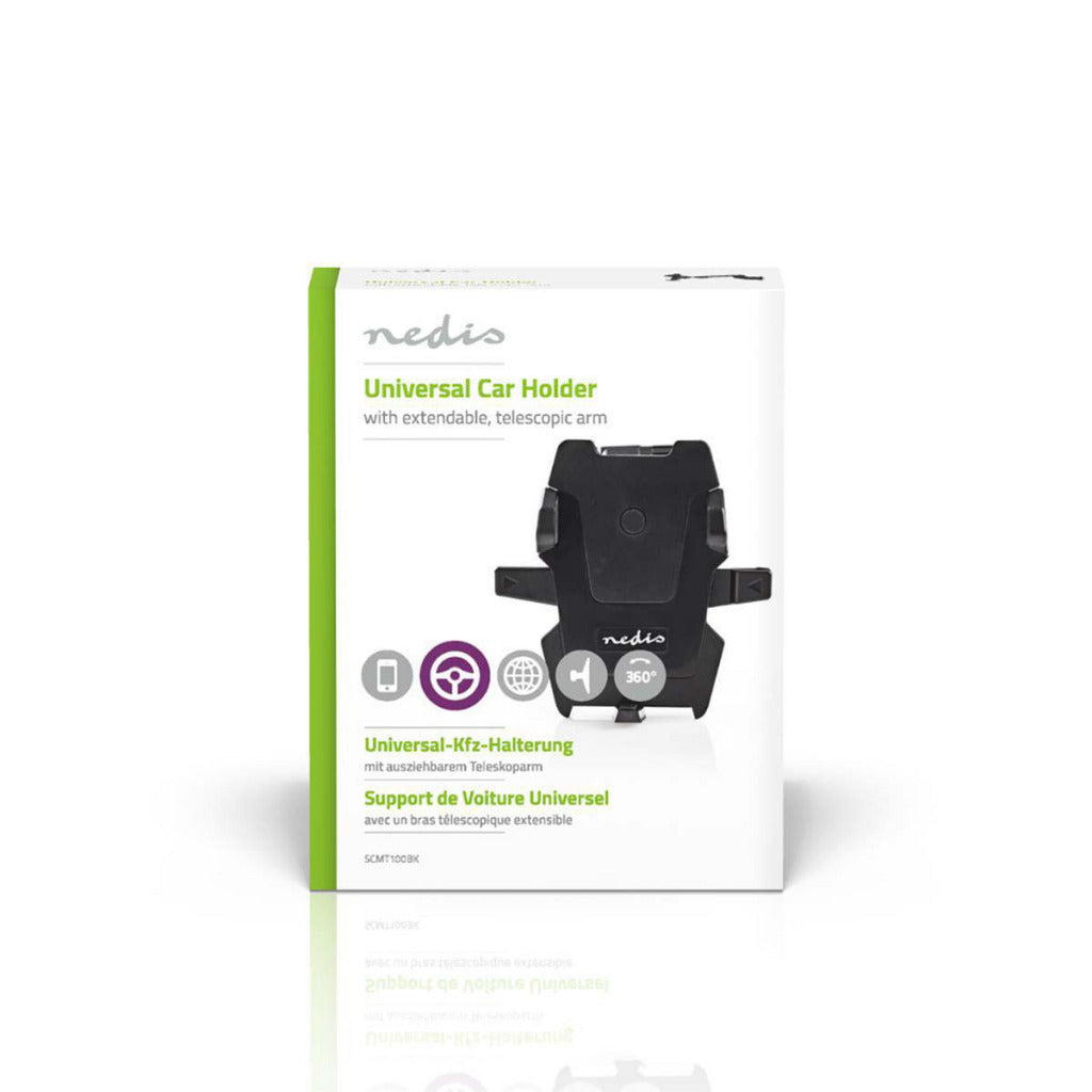 Nedis scmt100bk support de smartphone pour la voiture universel