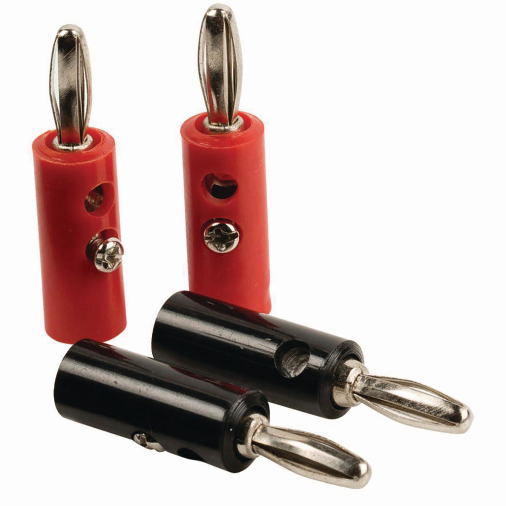 Nedis Cagb26900VA Banana Plug Set Banana Plug, muž - 4 kusy černé červené