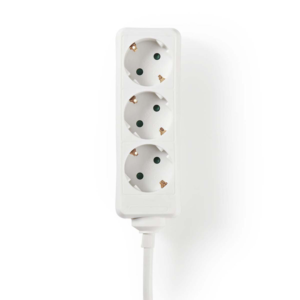 Nedis exso315f1wt prise contact de protection 3 voies 1,5 m blanc
