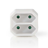 Nedis PSSPL200C1WT STRACTACTSPLitter 2-way Eurostopcontact White