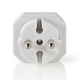 Répartiteur de prise Nedis psspl200c1wt, prise euro 2 voies, blanc