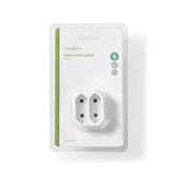 Répartiteur de prise Nedis psspl200c1wt, prise euro 2 voies, blanc