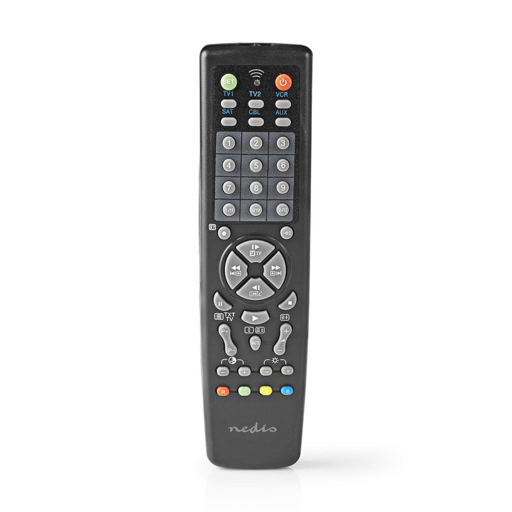 Nedis tvrc2100bk télécommande universelle contrôle préprogrammé 10 appareils