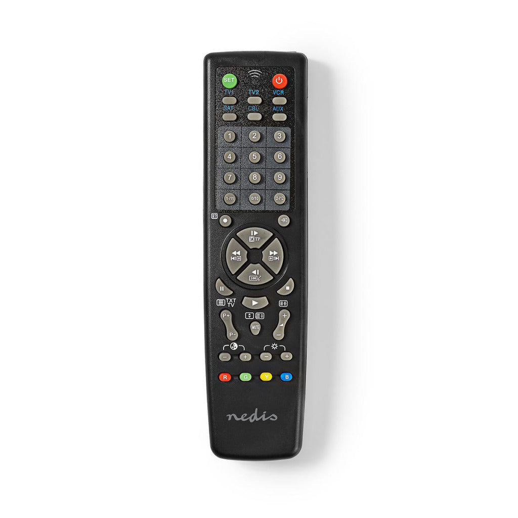 Nedis TVC2100BK Universal Remote Comprey Pre -Programped Operate 10 zařízení