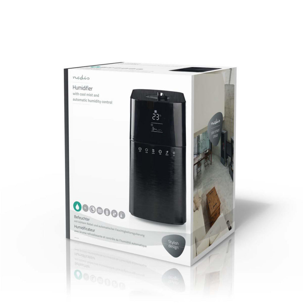 Nedis humi130cbk humidificateur 6 l hygromètre télécommande noir