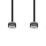 Nedis CCGT60000BK10 Cable USB 2.0 A Male - A Male 1.0 m Black