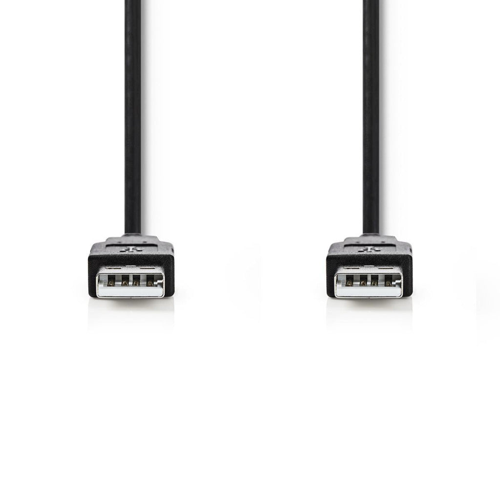 Nedis ccgt60000bk10 câble usb 2.0 a mâle - a mâle 1,0 m noir