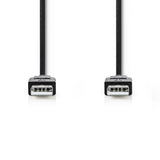 Nedis ccgt60000bk10 câble usb 2.0 a mâle - a mâle 1,0 m noir