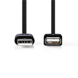 Nedis CCGT60010BK10 Kabel USB 2.0 A männlich - USB Eine Frau 1,0 m schwarz