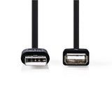 Nedis ccgt60010bk30 câble usb 2.0 a mâle - usb a femelle 3,0 m noir