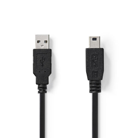 Nedis ccgt60300bk10 câble usb 2.0 a mâle - mini 5 broches mâle 1,0 m noir