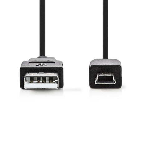 Nedis ccgt60300bk10 câble usb 2.0 a mâle - mini 5 broches mâle 1,0 m noir