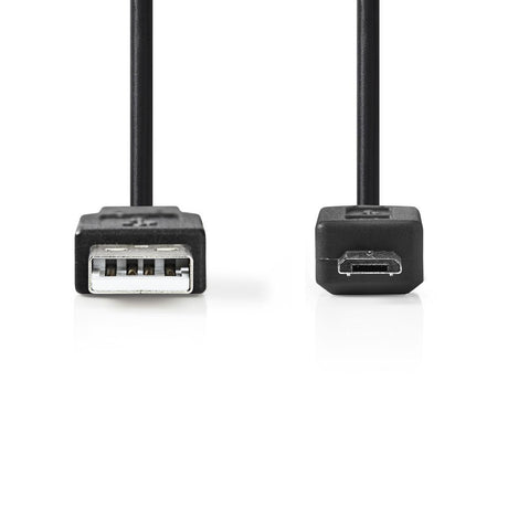 Nedis ccgt60500bk20 câble usb 2.0 a mâle - micro b mâle 2,0 m noir