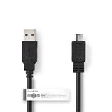 Nedis ccgt60500bk20 câble usb 2.0 a mâle - micro b mâle 2,0 m noir