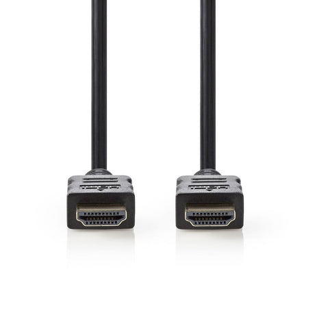 Nedis CVGT34000bk20 câble HDMI haute vitesse avec connecteur Ethernet HDMI - connecteur HDMI 2,0 m noir