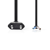 Nedis pcgp11700bk20 câble d'alimentation prise euro - extrémité de câble ouverte 2,0 m noir