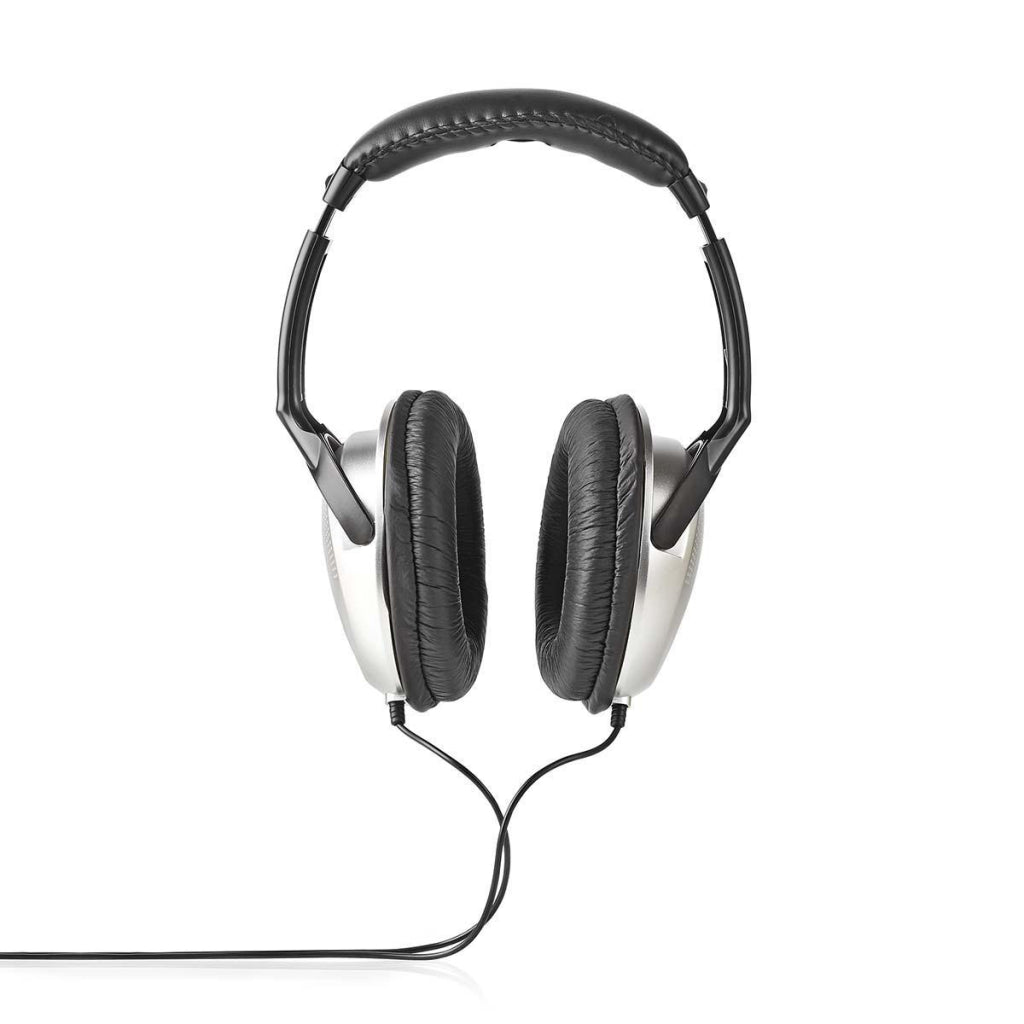 Nedis HPWD1201BK Over-ear headphones wired 6.00 m silver black