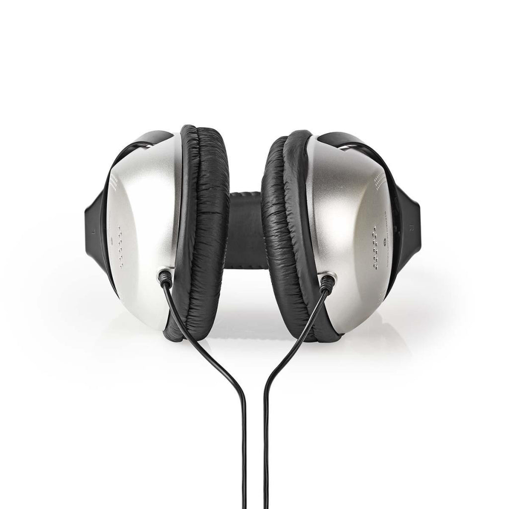 Nedis HPWD1201BK Over-Ear hovedtelefoner kablet 6,00 m sølv sort