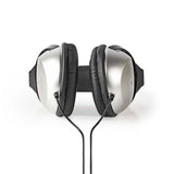 Nedis hpwd1201bk over-ear koptelefoon bedraad 6,00 m zilver zwart