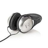 Nedis HPWD1201BK Over-Ear hovedtelefoner kablet 6,00 m sølv sort