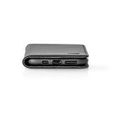 Nedis swb50002bk portefeuille livre pour oneplus 5t noir