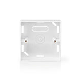 Nedis WiFiWB10WT Construction box Wall mounting 86 x 86 mm White