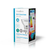 Nedis wifilw11crgu10 lampe LED intelligente wi-fi blanc chaud gu10