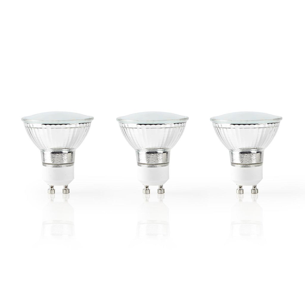 Nedis wifilw31crgu10 lampe LED intelligente Wi-Fi blanc chaud gu10 pack de 3