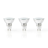 Nedis wifilw31crgu10 lampe LED intelligente Wi-Fi blanc chaud gu10 pack de 3