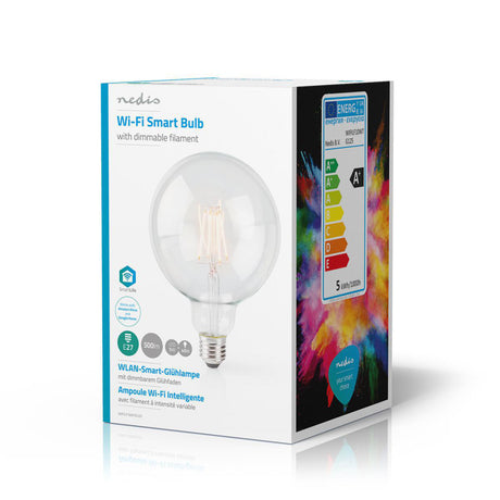 Nedis wifilf10wtg125 lampe à incandescence LED intelligente wi-fi e27 125 mm 5 w 500 lm
