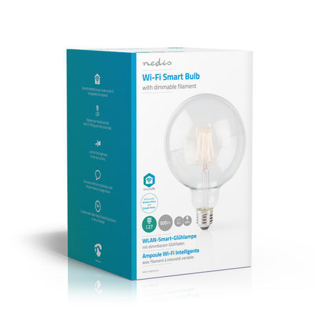 Nedis wifilf10wtg125 lampe à incandescence LED intelligente wi-fi e27 125 mm 5 w 500 lm