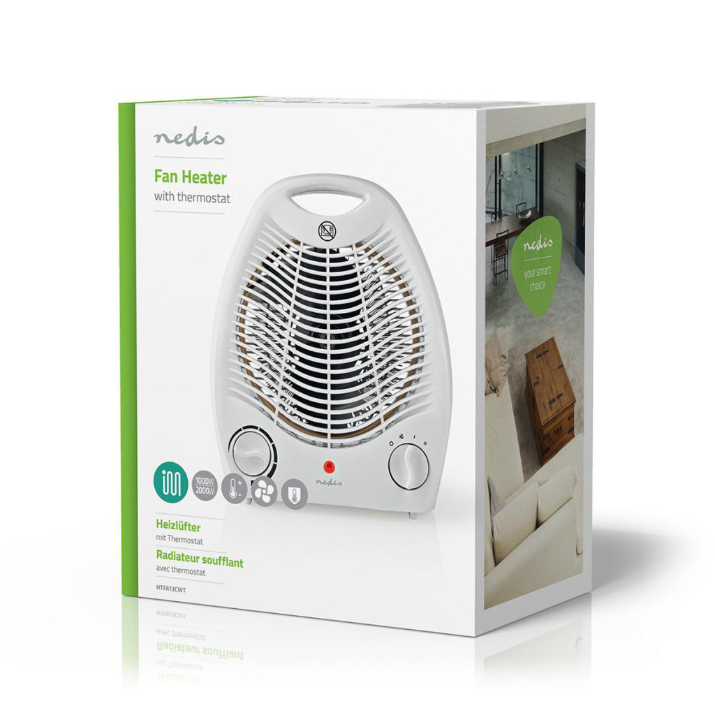 Nedis HTFA13CWT radiateur soufflant 2000 W thermostat
