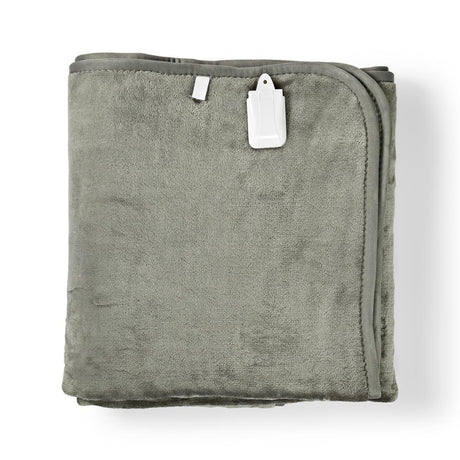 Nedis pebl130cwt1 couverture chauffante sous-couverture 150 x 80 cm 9 réglages de chaleur voyant lumineux protection contre la surchauffe