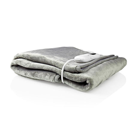 Nedis pebl130cwt1 couverture chauffante sous-couverture 150 x 80 cm 9 réglages de chaleur voyant lumineux protection contre la surchauffe